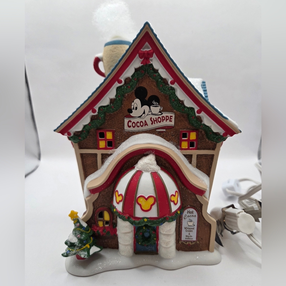 Dept 56 Mickey's Merry Christmas Village Disney Mickey's Cocoa Shoppe 2016